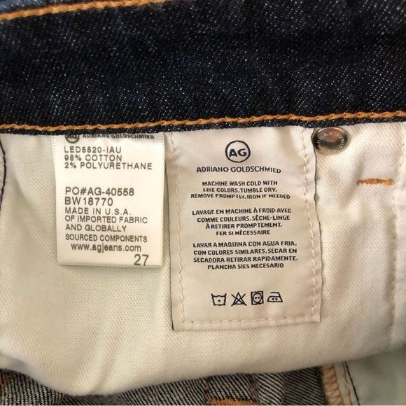 Adriano Goldschmeid Emery Skirt High Rise Dark Denim Pencil Skirt size 27 - Picture 12 of 13